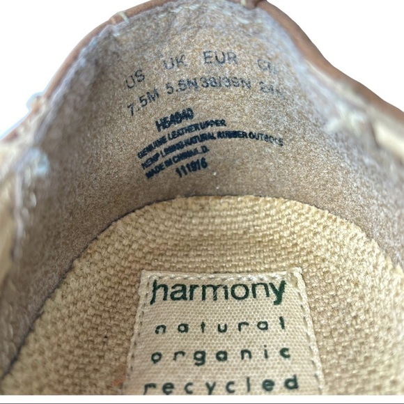 Hush Puppies Harmony Natural Organic Recycled Mary Jane Comfort Brown Size 7.5 - Picture 13 of 14
